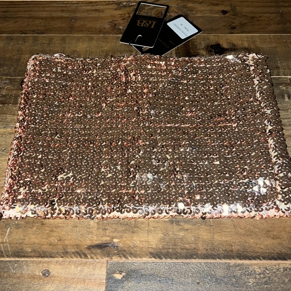 Rose Gold Sequin Crop Top - Picture 2 of 7